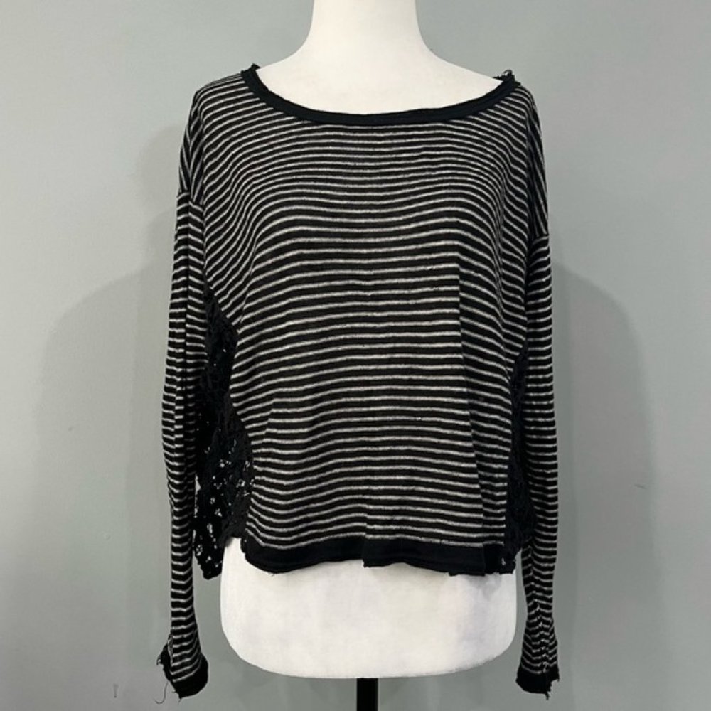 NWT Hey Babe Sheer Long Sleeve High Neck